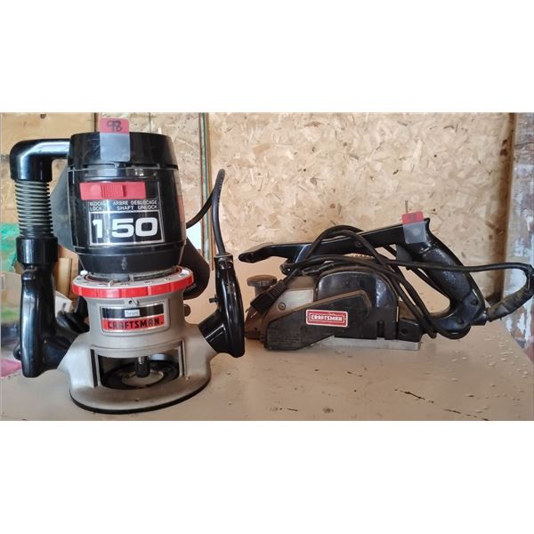 Craftsman Dual Router Mo. 17431 & Craftsman Planer Mo.315.17