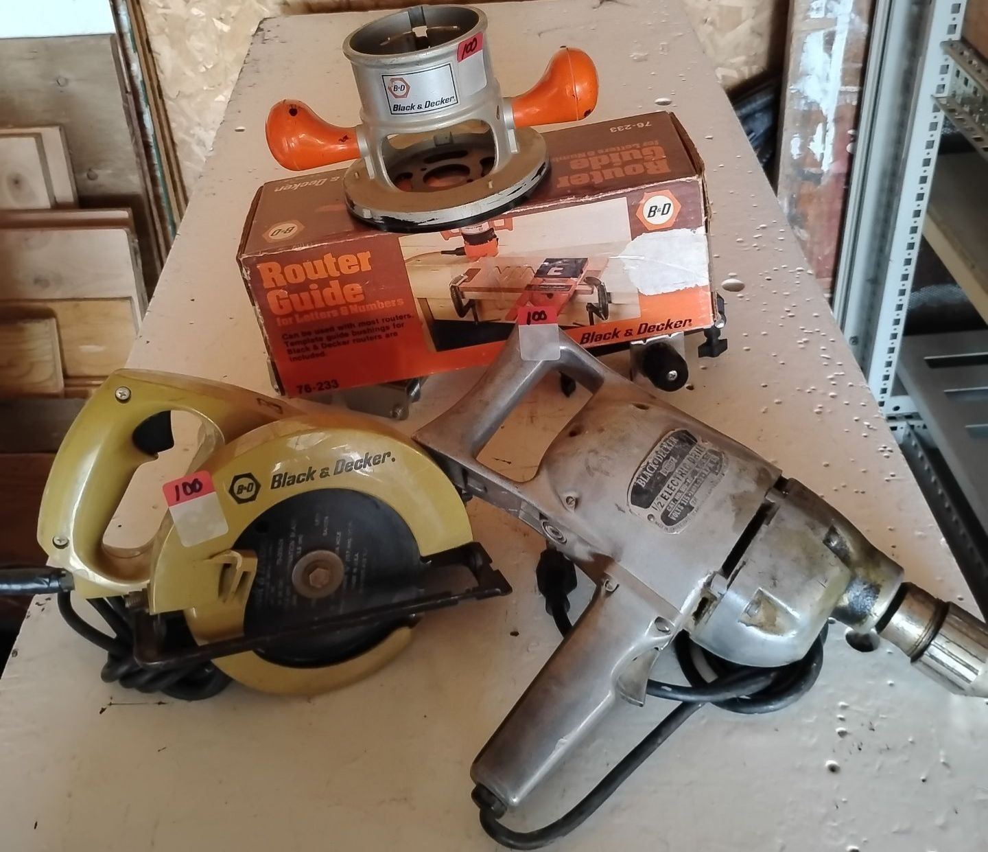 Assorted Electric PowerTools B&D Circular Saw Router & More
