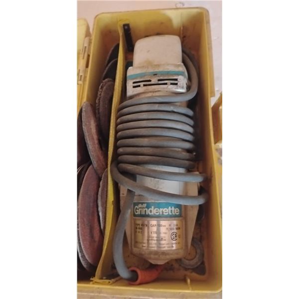 WOLF Grinderette w/ Travel Carry Case & Mastercraft Wood Working Accessories