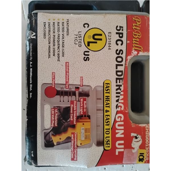5 Piece Soldering Gun & Air Nailer
