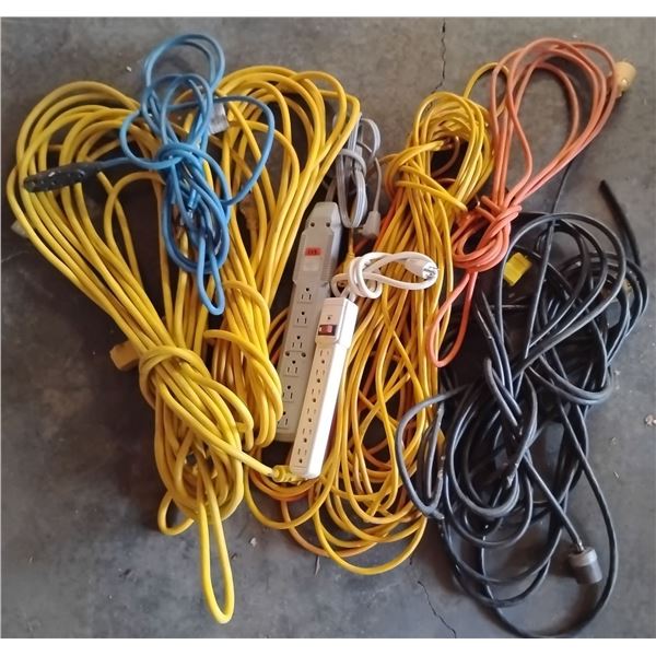Assorted Extention Cords Power Bars & More