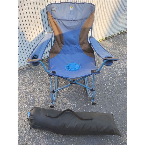 Mac Folding Camp Rocker w/ Tree 2 Tree Lounge Hammock