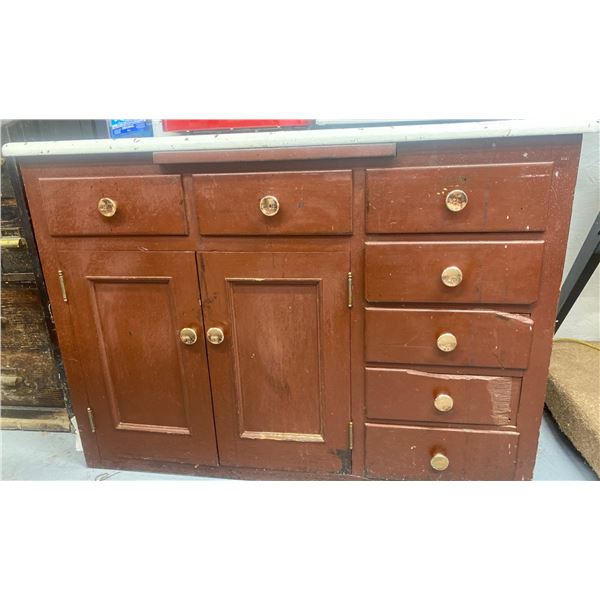 Solid Wood Garage Organizational Cabinet