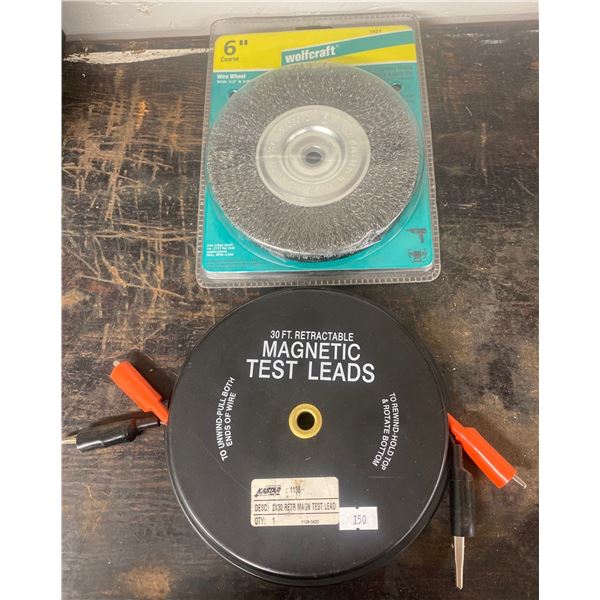 6' Wire Wheel w/ Magnetic Test Leads