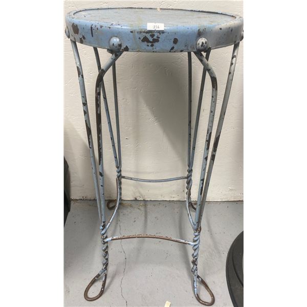 Unique Antique Metal Bar Stool