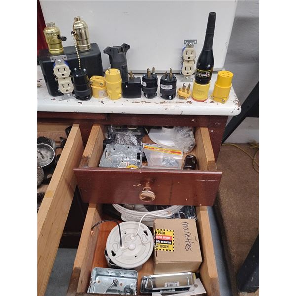 Assorted Electrical Components w/ CO2 Detector