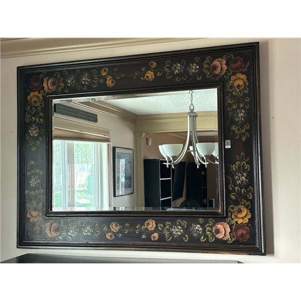 Vintage Inspired Wood Framed Large Mantel Piece Mirror 58x60