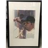 Image 1 : WILLIE MAYS SIGNED 28X36 FRAMED POSTER (PSA COA)