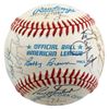 Image 2 : 1990 MILWAUKEE BREWERS TEAM SIGNED BALL (YOUNT, MOLITOR,) BECKETT LOA