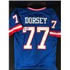 Image 1 : JIM DORSEY SIGNED NY GIANTS FOOTBALL JERSEY INSCRIBED (JSA COA)
