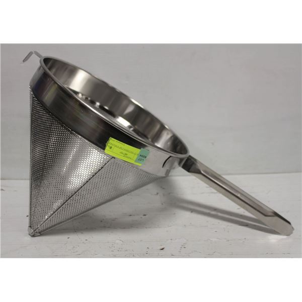 NEW 12" STAINLESS STEEL CHINA CAP STRAINER