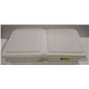 Image 1 : 2 NEW POLY 6.6L FOOD STORAGE BOX 18" X 12" X 3"