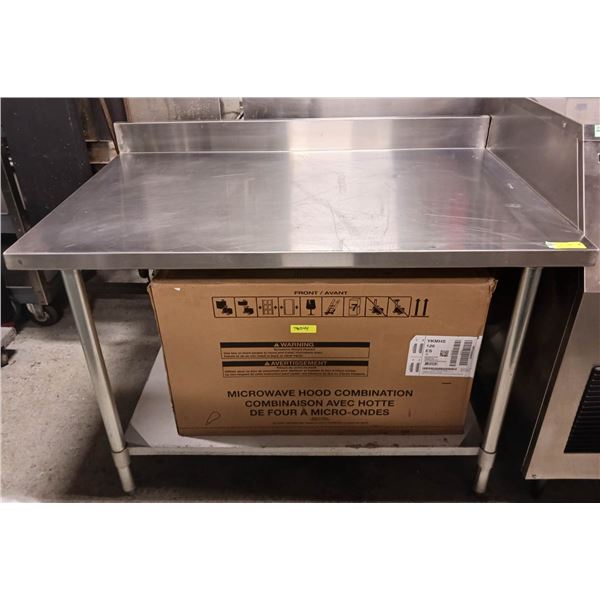 BAILIFF SEIZED: 48" X 30" X 34" S/S WORKTABLE W/