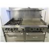 GARLAND US RANGE 5' DOUBLE OVEN W/ 4 OPEN BURNERS