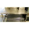 BAILIFF SEIZED: 60" X 36" X 34" S/S WORKTABLE W/
