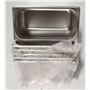 Image 1 : LOT OF 6 NEW 1/3 SIZE STAINLESS STEEL INSERTS