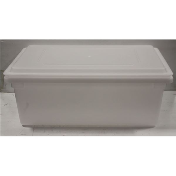 NEW POLY 49.2L FOOD STORAGE BOX 26" X 18" X 9"