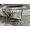 DUKE ST. STEEL WORK TABLLE W/ UNDERSHELF 36"T X