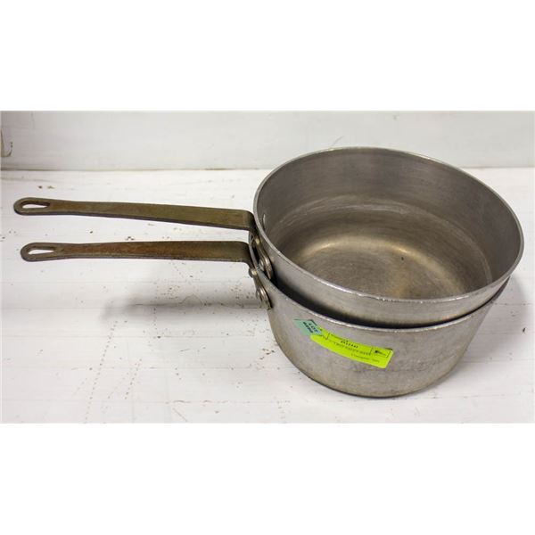 LOT OF 2- 3.8QT SAUCE PANS