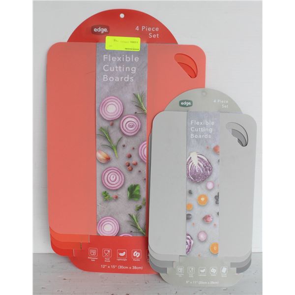 8 ASSORTED NEW FOOD-GRADE POLY CUTTING BOARDS