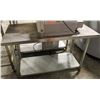 STAINLESS STEEL WORKTABLE 48"W 24"D 29.5"H