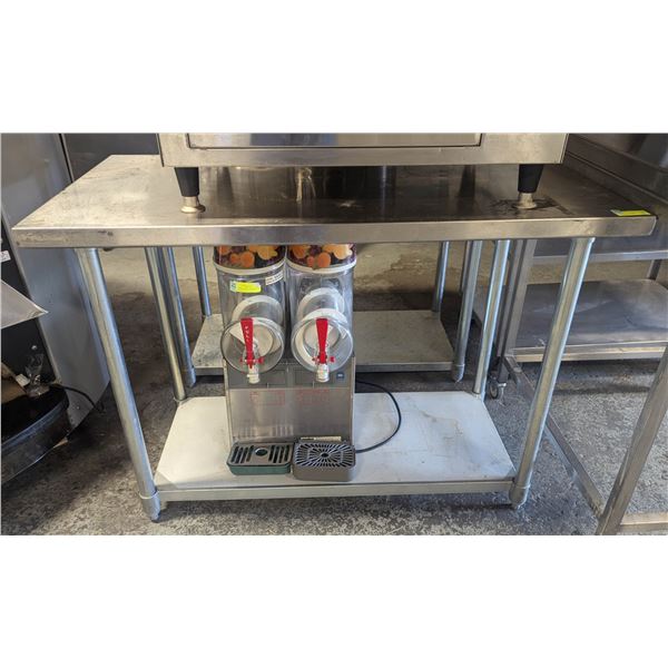 STAINLESS STEEL WORKTABLE 48"W 24"D 35"H