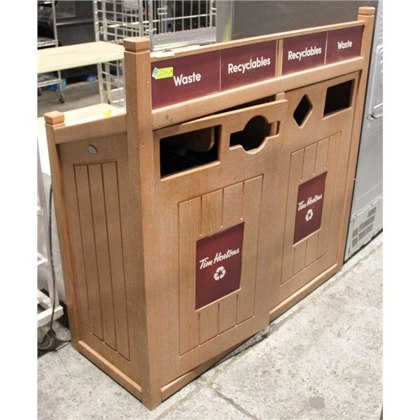 T.H. PLASTIC/ RESIN 4 SLOT TRASH/ RECYCLE