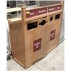 Image 1 : T.H. PLASTIC/ RESIN 4 SLOT TRASH/ RECYCLE
