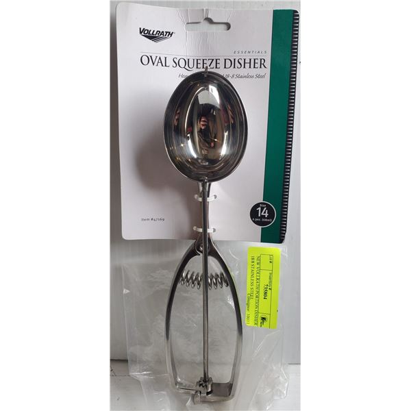 NEW VOLLRATH PORTION DISHER 18/8 STAINLESS STEEL