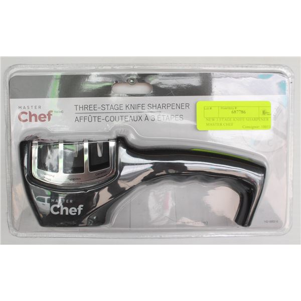 NEW 3 STAGE KNIFE SHARPENER MASTER CHEF