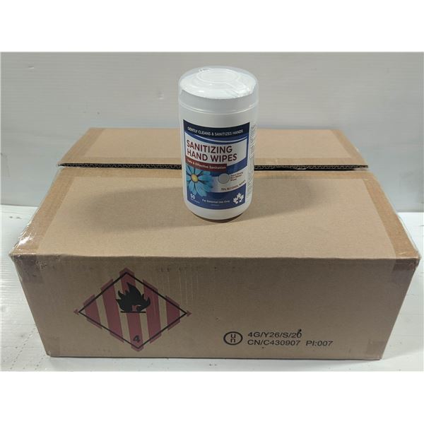 CASE OF 20 - 75% ALCOHOL HYGIENE WIPES
