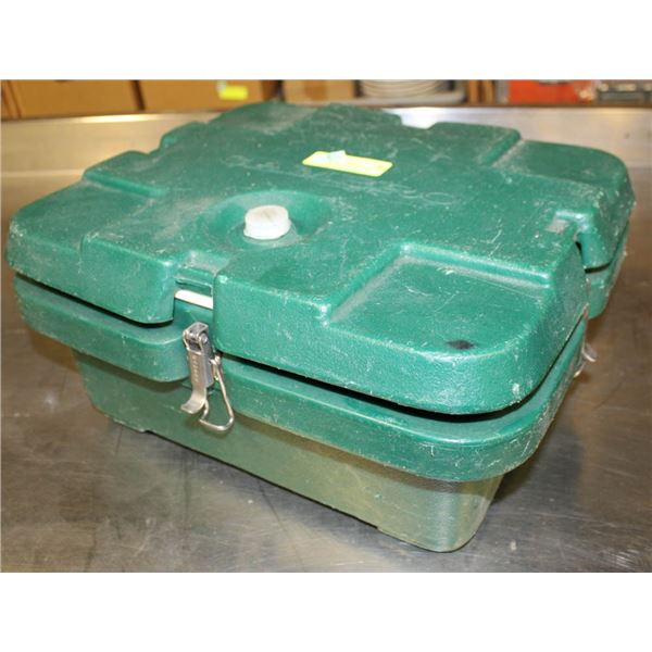 CAMBRO GREEN  INSULATED FOOD CARRIER -FLAT