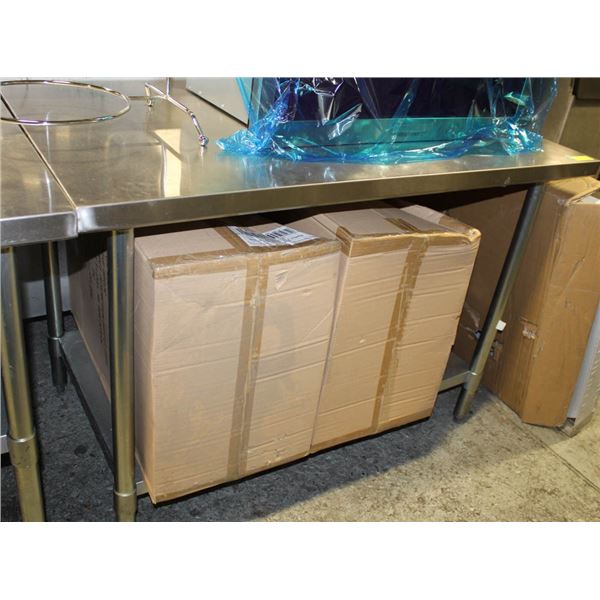 BAILIFF SEIZED: 48" X 30" X 34" S/S WORKTABLE W/