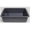NEW GREY MEAT TOTE BOX / BUS PAN 20" X 15" X 5"
