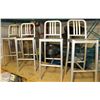 Image 1 : 4 ALUMINUM BAR HEIGHT CHAIRS