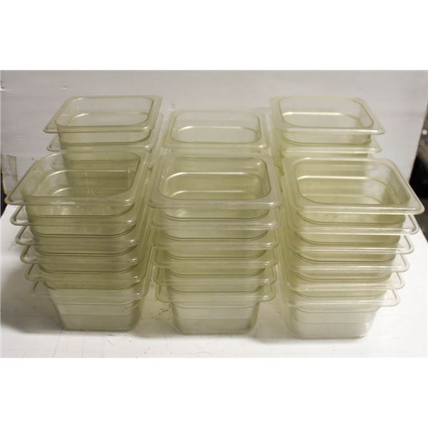 LOT OF 38- PLASTIC INSERTS 7" X 6.5"