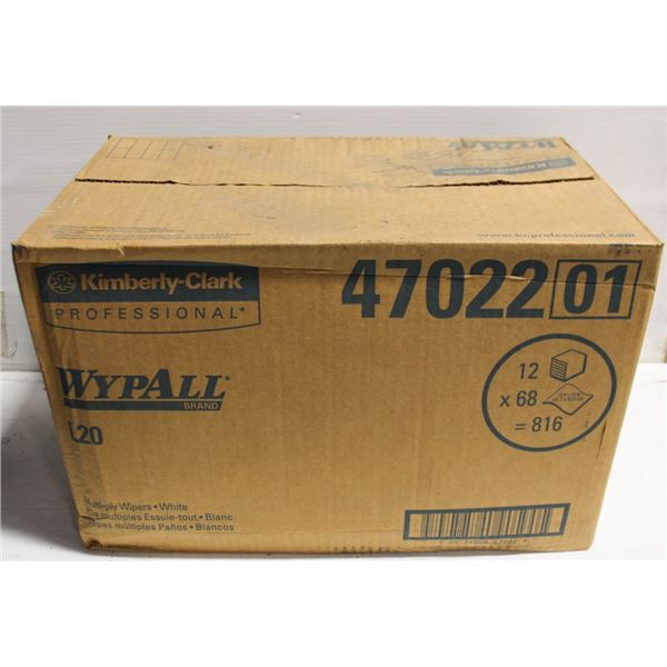 CASE OF 12- L20 WYPALL MULTI- PLY WIPES