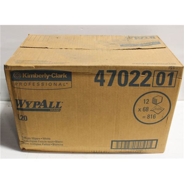 CASE OF 12- L20 WYPALL MULTI- PLY WIPES