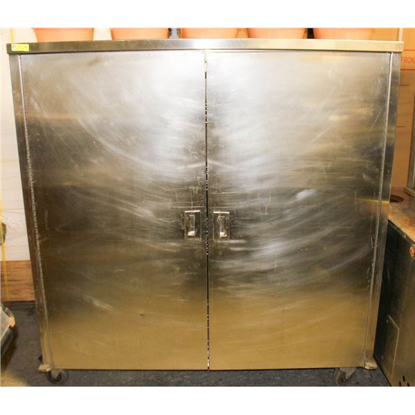 ROLLING STAINLESS STEEL STORAGE CABINET  PBC45