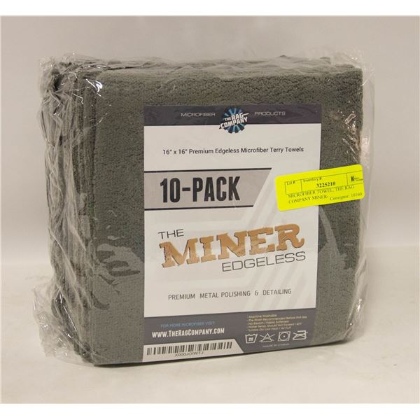 MICROFIBER TOWEL, THE RAG COMPANY MINER-