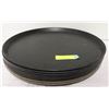 Image 1 : LOT OF 8- 16' ROUND PLASTIC SERVING TRAYS
