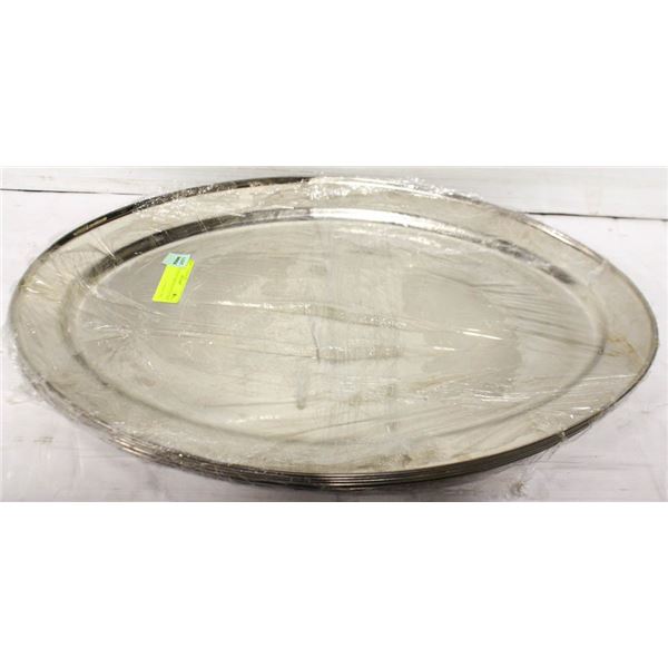 6 LARGE OVAL SERVING PLATTERS