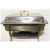 Image 1 : STAINLESS / BRASS CHAFING PAN