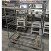 ST. STEEL ADJUSTABLE 3 TIER WIRE UTILITY CART W/