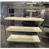 Image 1 : HD 3 TIER METAL UTILITY CART W/ BUMPER & CASTOR