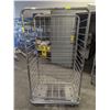 ST. STEEL 3 SIDED CARGO CART W/ BUMPER & CASTOR
