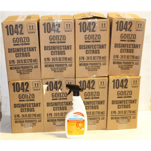 8 CASES OF GONZO CITRUS DISINFECTANT