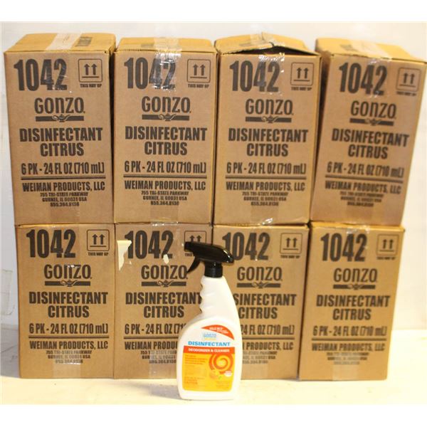 8 CASES OF GONZO CITRUS DISINFECTANT