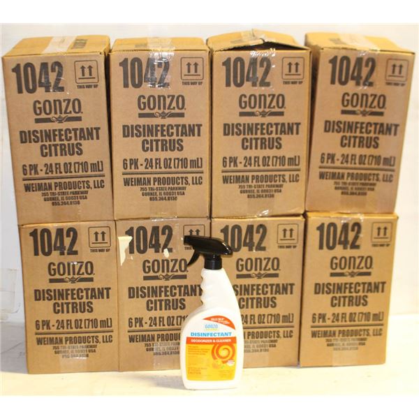 8 CASES OF GONZO CITRUS DISINFECTANT