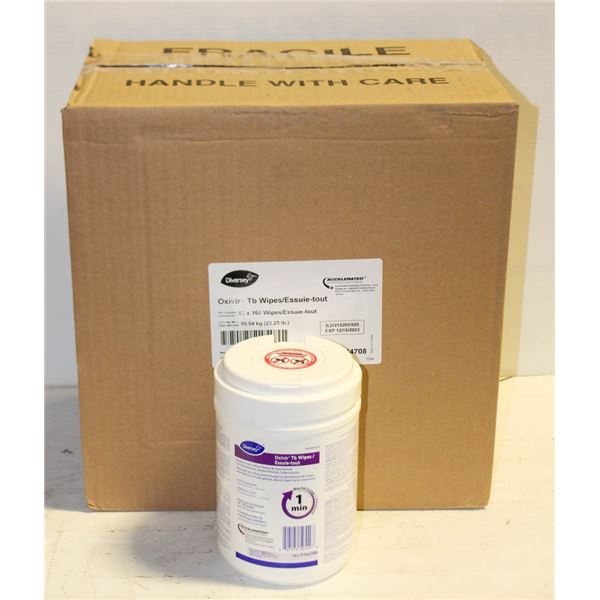 CASE OF DIVERSEY ANTISEPTIC WIPES  12X 160 WIPES